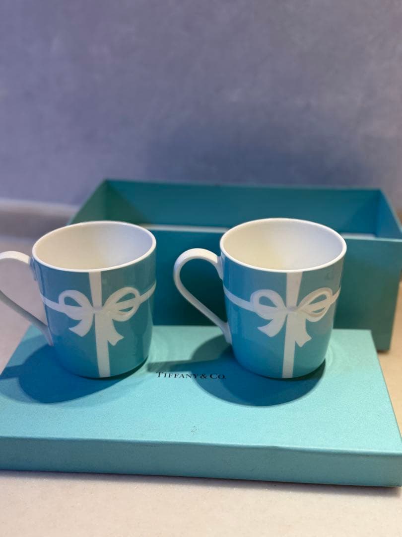 Tiffany & Co. リボン　ボウル ・マグカップ2個セット