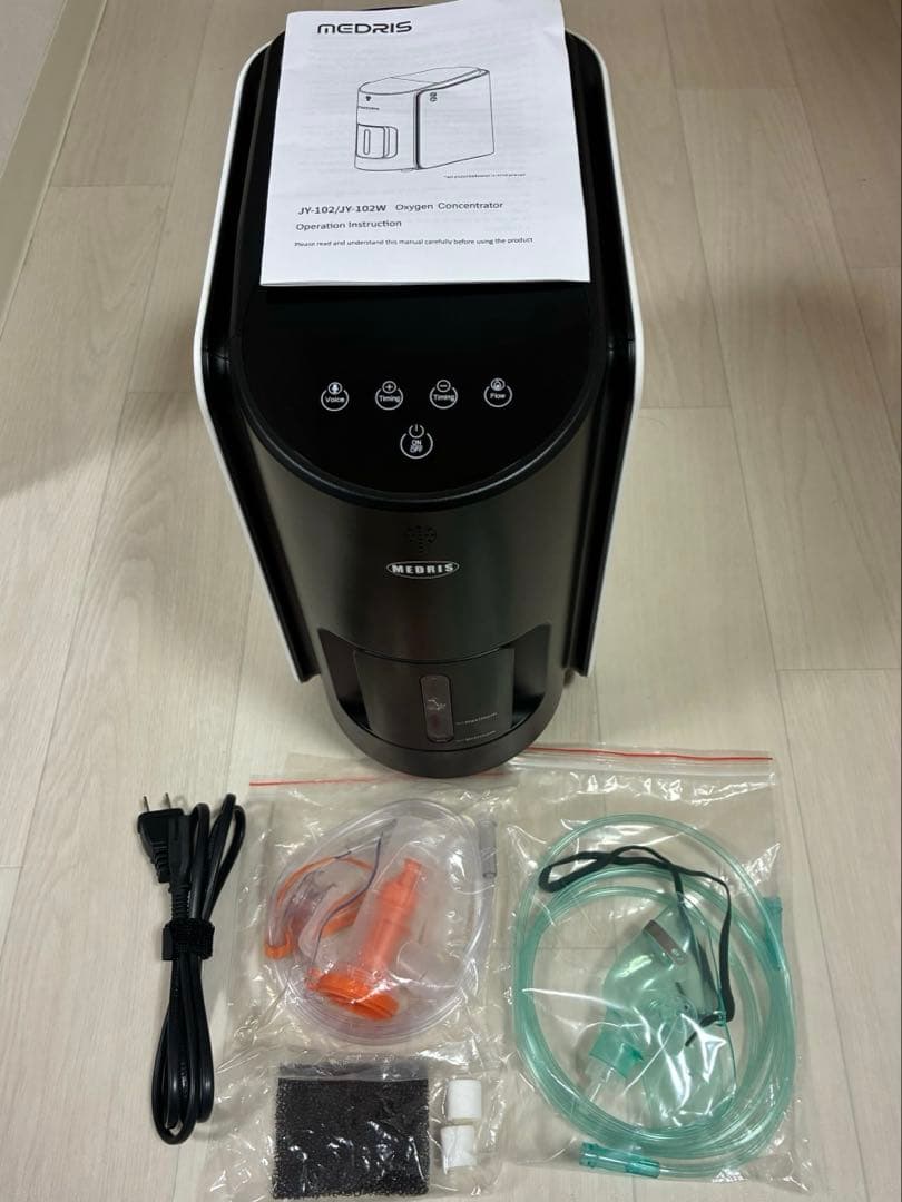 MEDRIS　家庭用酸素発生器　JY-102W　使用時間216h