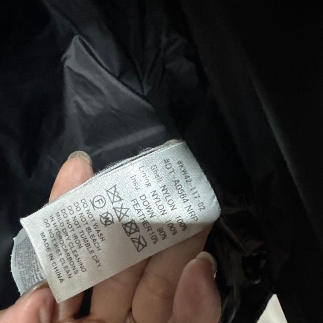 DANTON ミドルダウンフードジャケット ブラック XLサイズ