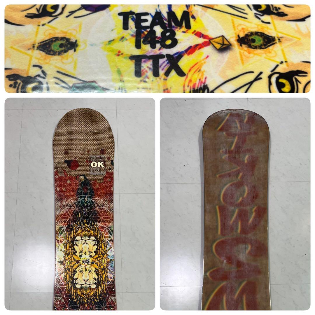 SMOKIN スノーボード Team TTX 148 ツイン パーク グラトリ