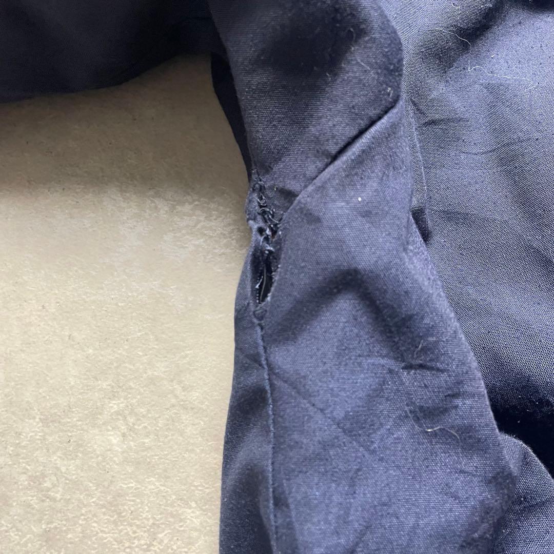 Euro vintageスイングトップブルゾンネイビーハリントンジャケット古着