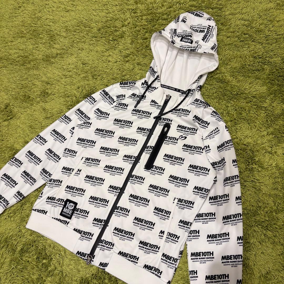 マスターバニーエディション ジップジャケット 総柄 ホワイト サイズ1