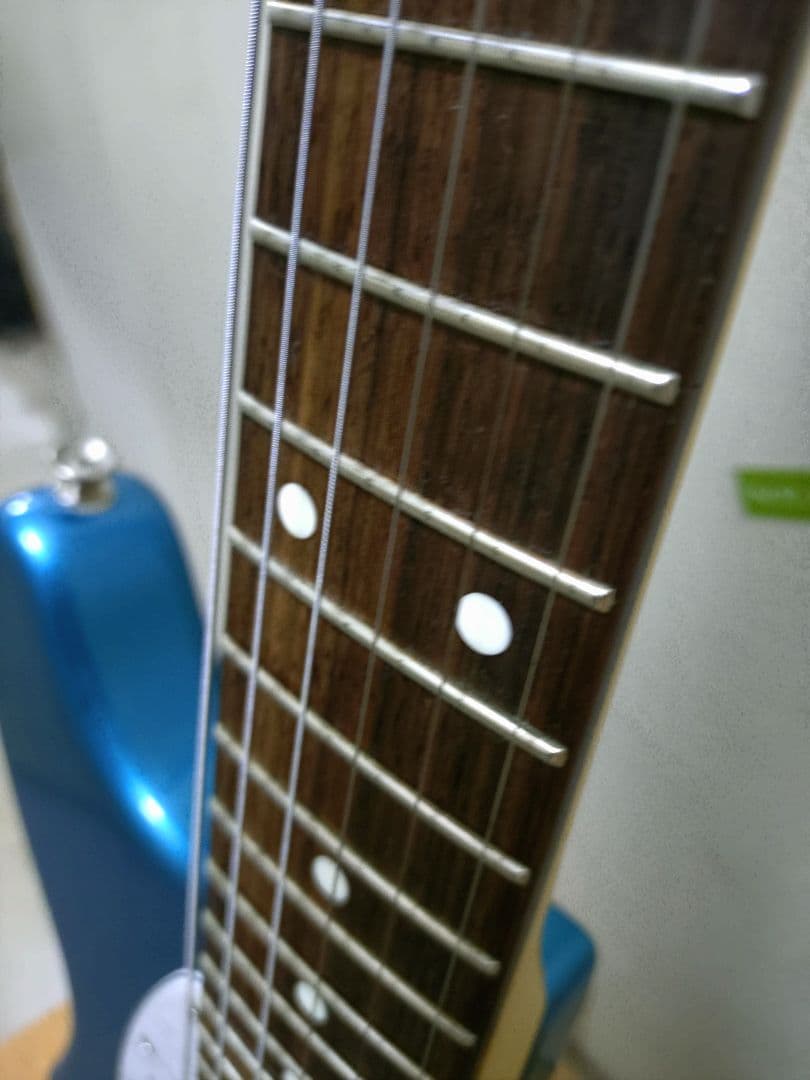 フジゲンムスタングエレキギター 青