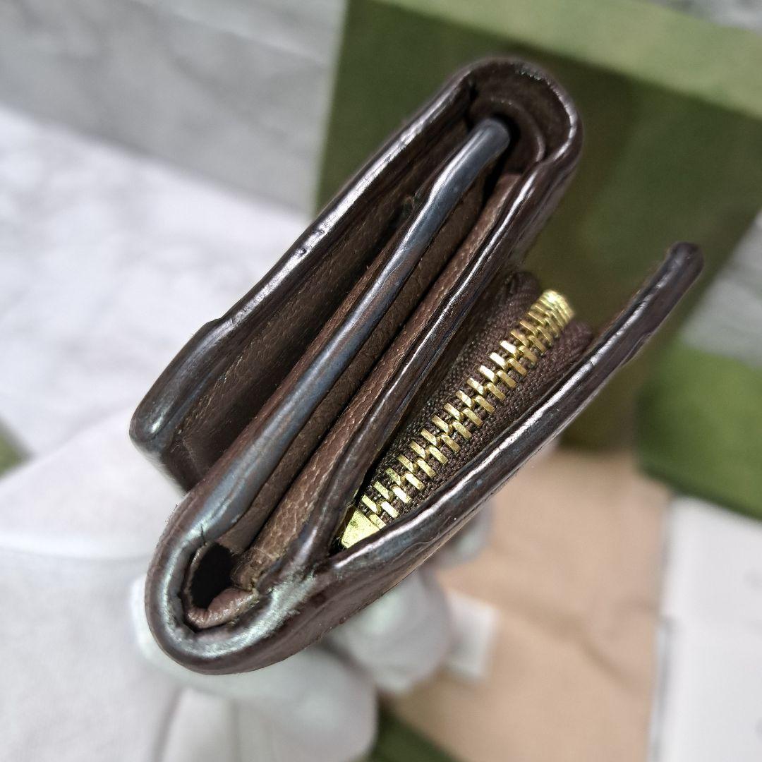 ✨️美品✨️GUCCI グッチ三つ折財布 オフィディア シェリーライン GG