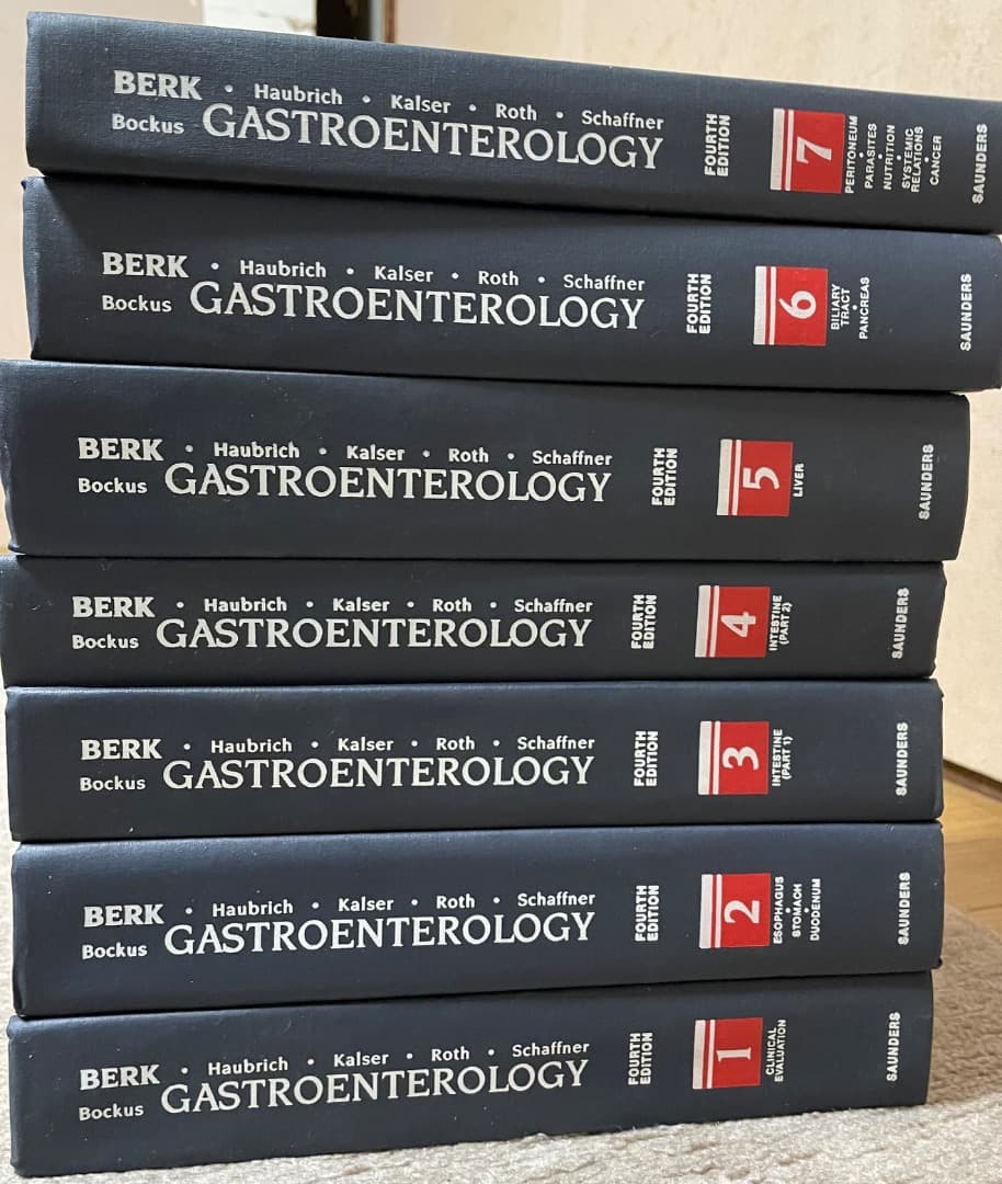 病院払下本　Gastroenterology 1〜7巻セット　fourth・洋書