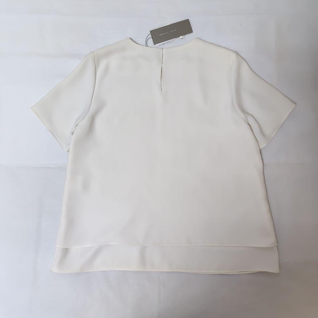 未使用 theory luxe とろみ 二枚仕立て ブラウス セオリー 新品