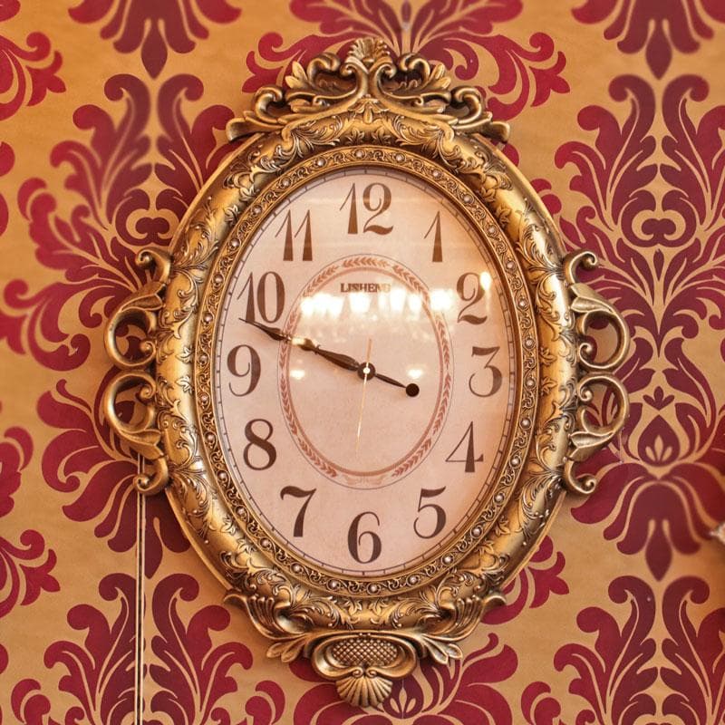 ウォールクロック ビクトリアンパレス ゴールド 掛け時計 655-106