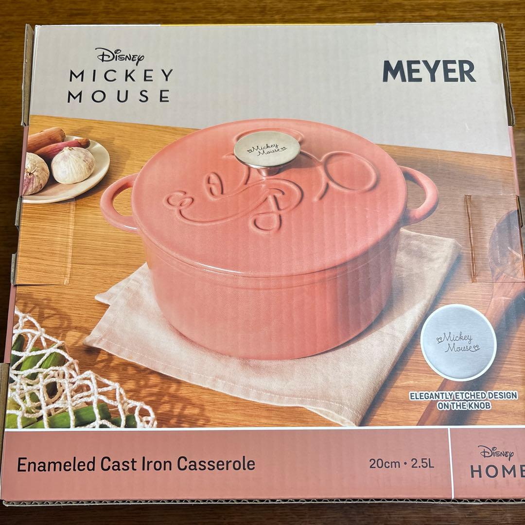 ミッキーマウス エナメル鋳鉄鍋 20cm