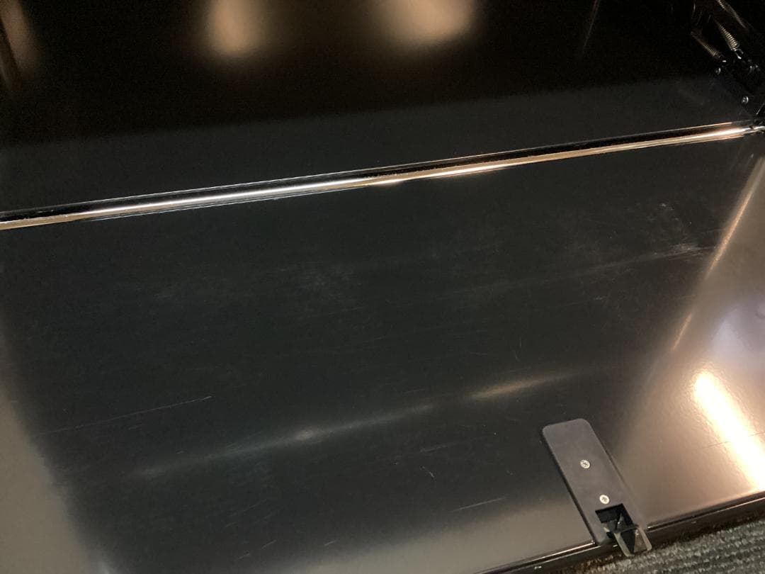 鍵付き　USMハラー ２段 オープンキャビネット シェルフ ブラック プルダウン