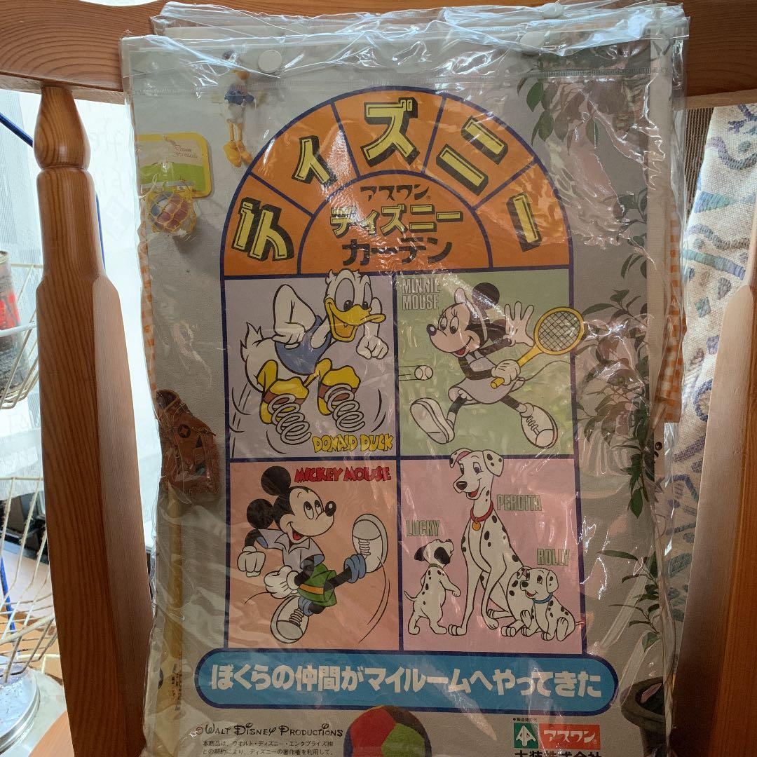レトロ ディズニー カーテン
