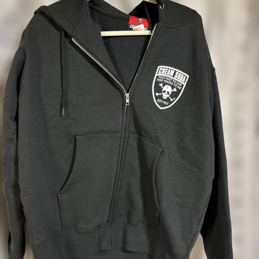 CREAM SODA ブラックパーカー Lサイズ