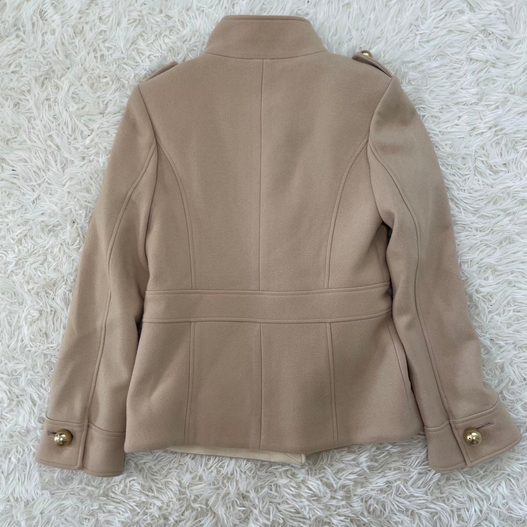 【みくさん】ELLE エル カシミヤ混 ナポレオンジャケット 金ボタン