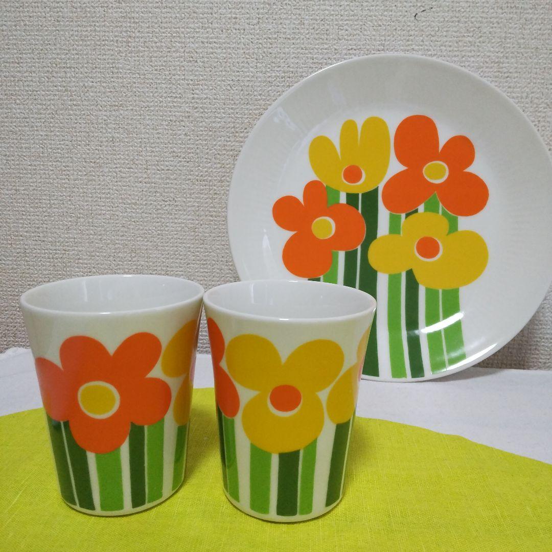 Figgioレア ヴィンテージ アネマリエ マグ&プレートセット