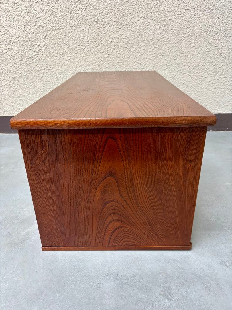 昭和レトロ 文机　ローデスク　引出し2杯　ローボードにも