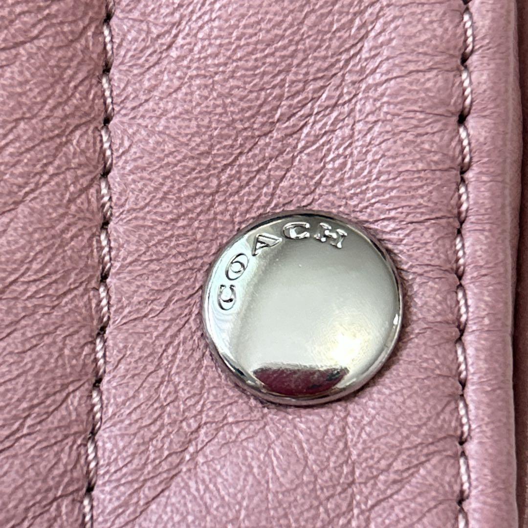 希少✨COACH クロップドパンツ＆キュロット ラムレザー ピンク M 極美品