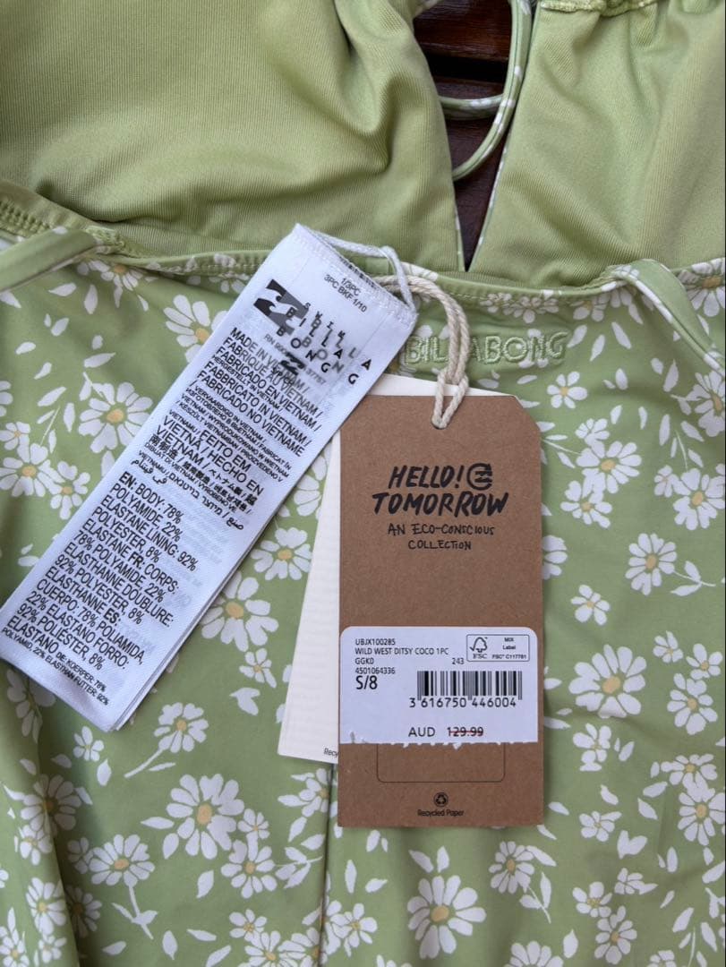 Billabong 花柄ワンピース水着　Wild West One Piece