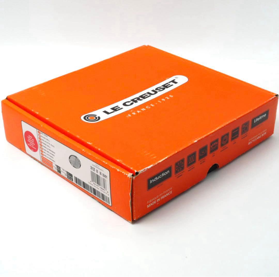 【美品】LE CREUSET　グリル ロンド チェリーレッド　26cm