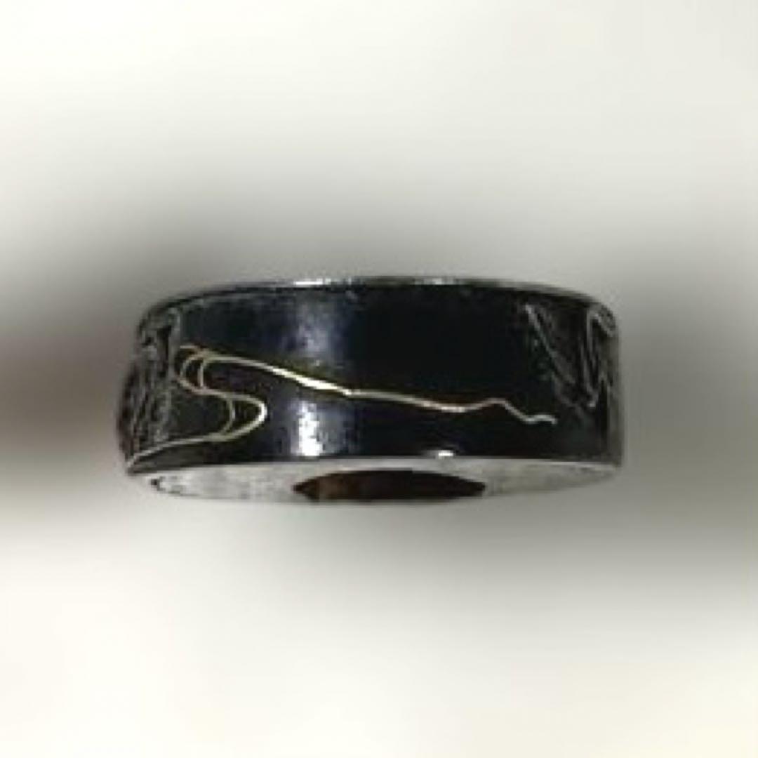 B-68 縁頭　金象嵌　武具　刀装具　骨董品　日本　時代物　美術品　工芸品