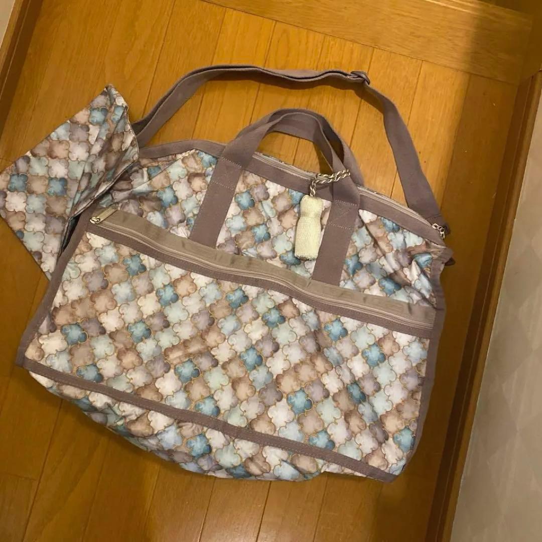 【新品】レスポ　ミニボストン　タッセルチャーム　ミニポーチ付