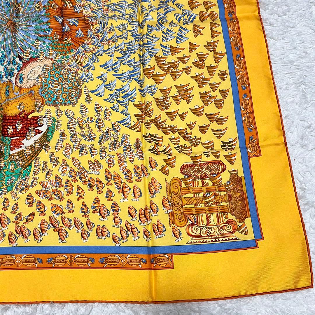 極美品 エルメス 大西洋の出会い カレ90 RENCONTRES OCEANES