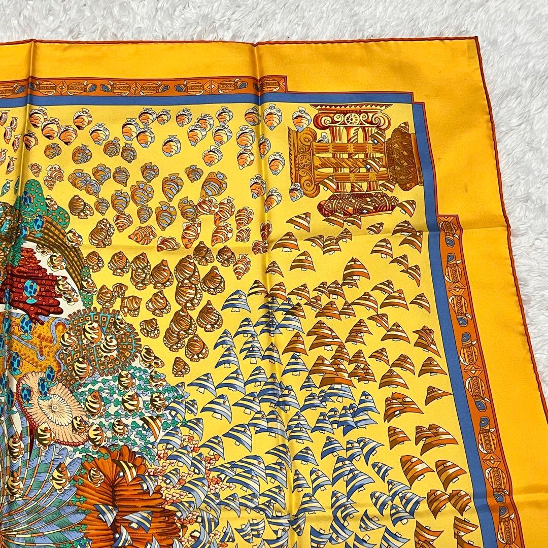 極美品 エルメス 大西洋の出会い カレ90 RENCONTRES OCEANES