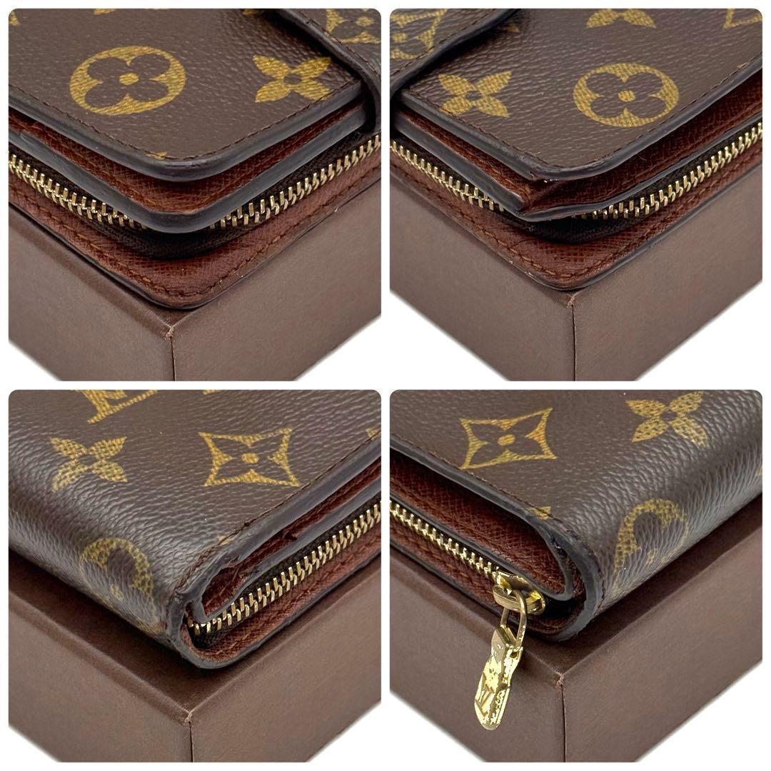 極上美品❣️ルイヴィトン モノグラム コンパクトジップ 財布　N30