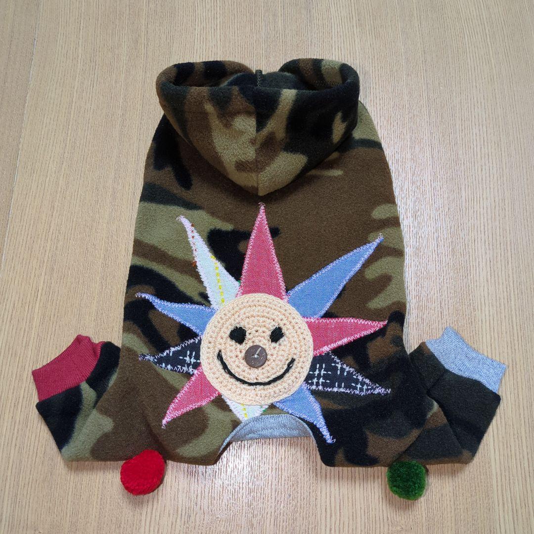 ☆未使用品☆ Blue beat ブルービート犬服 迷彩柄 つなぎ Sサイズ