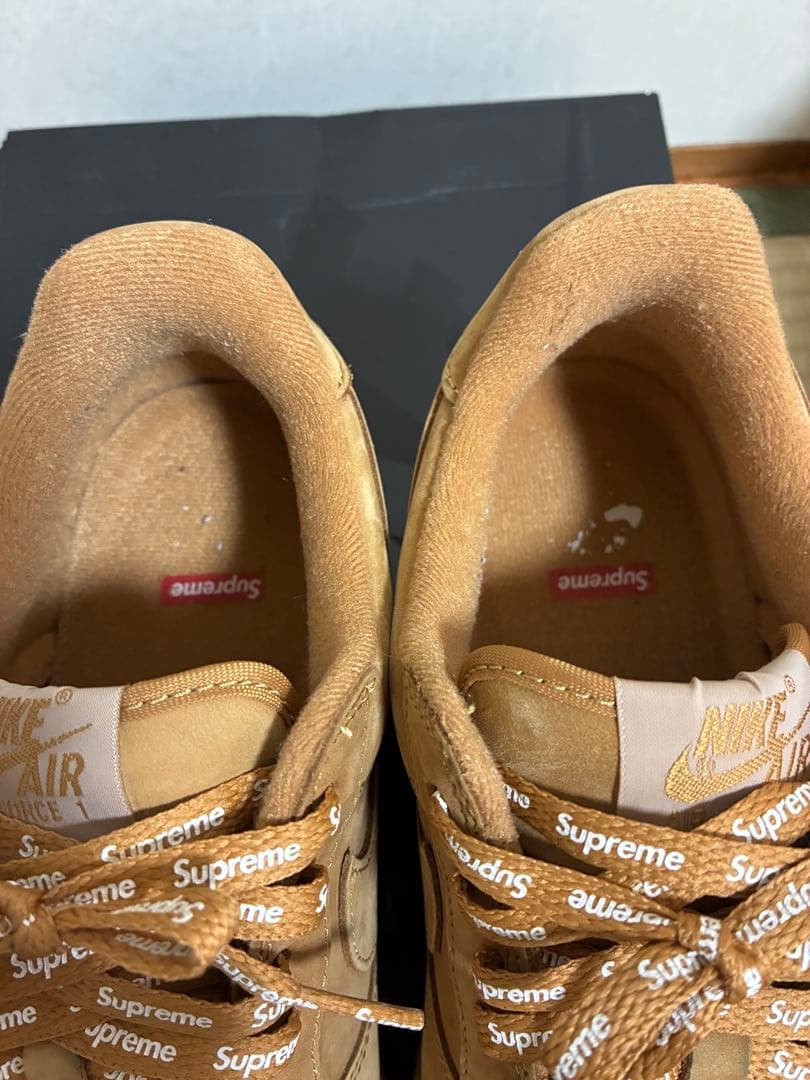 靴 Supreme Nike Air Force 1 Low Wheat