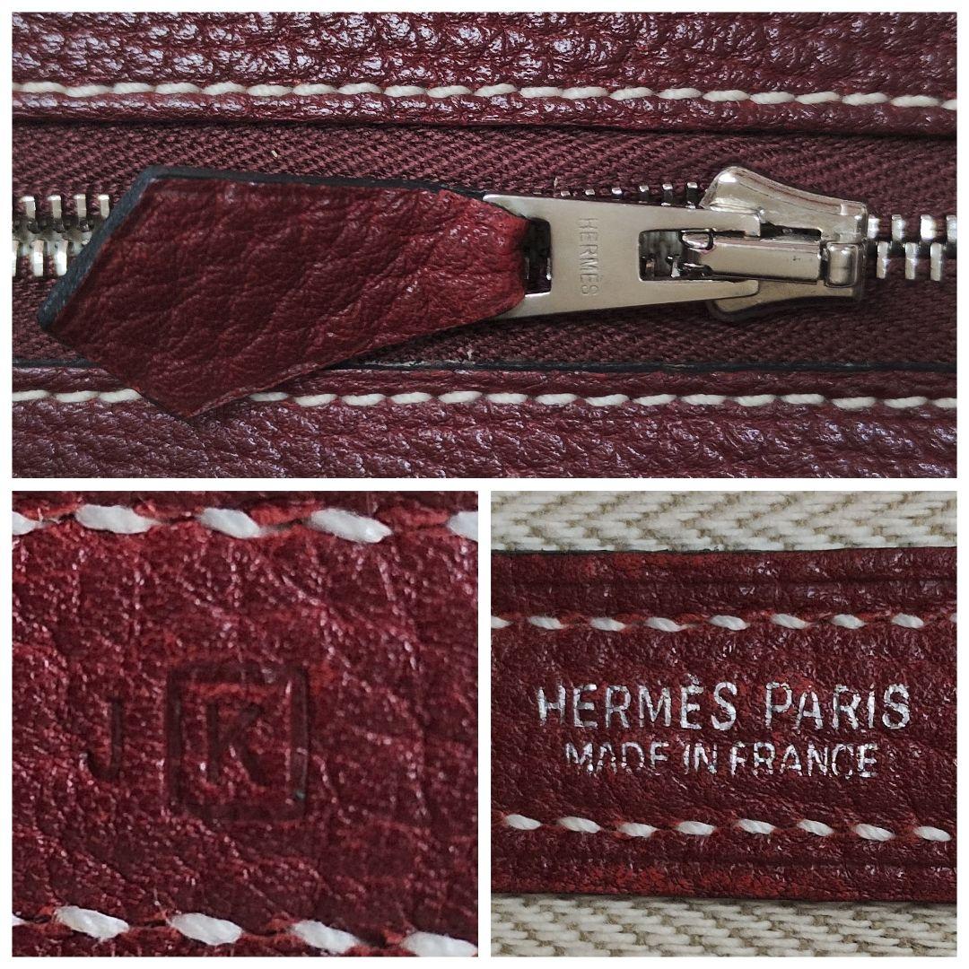 エルメス　ガーデンパーティ　TPM　ネゴンダ　ルージュアッシュ レッド系　□K
