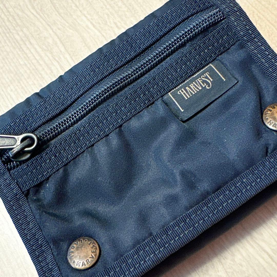 【HARVEST LABEL】三つ折り財布　ネイビー
