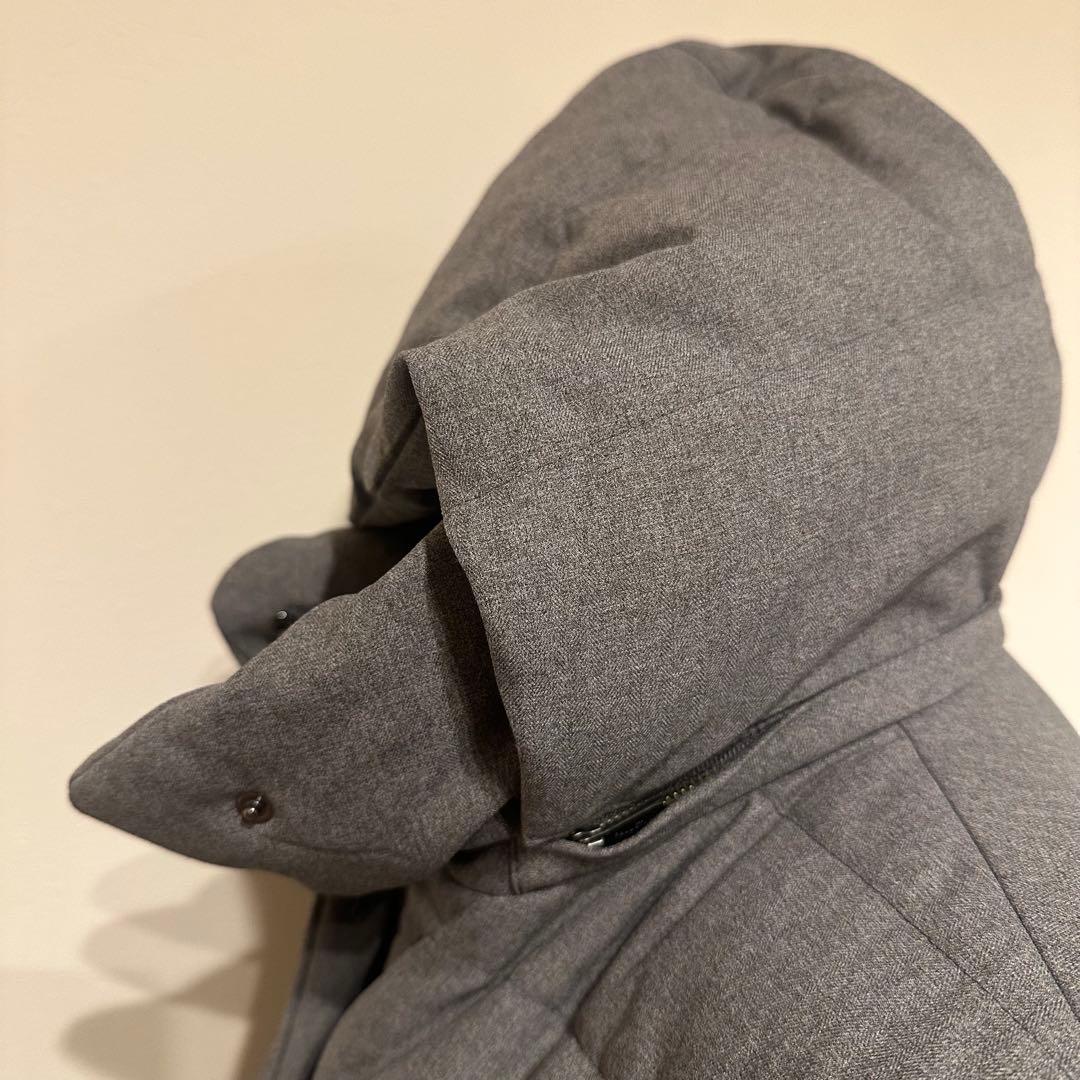 ポール・スチュワート ダウンコート フード付ロングコート グレー 2WAY