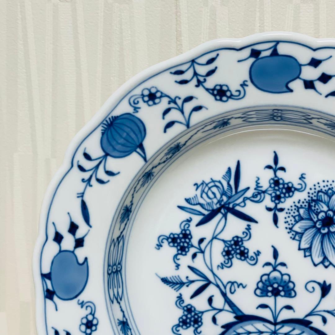 Meissen マイセン ブルーオニオン スーププレート 深皿 2枚セット