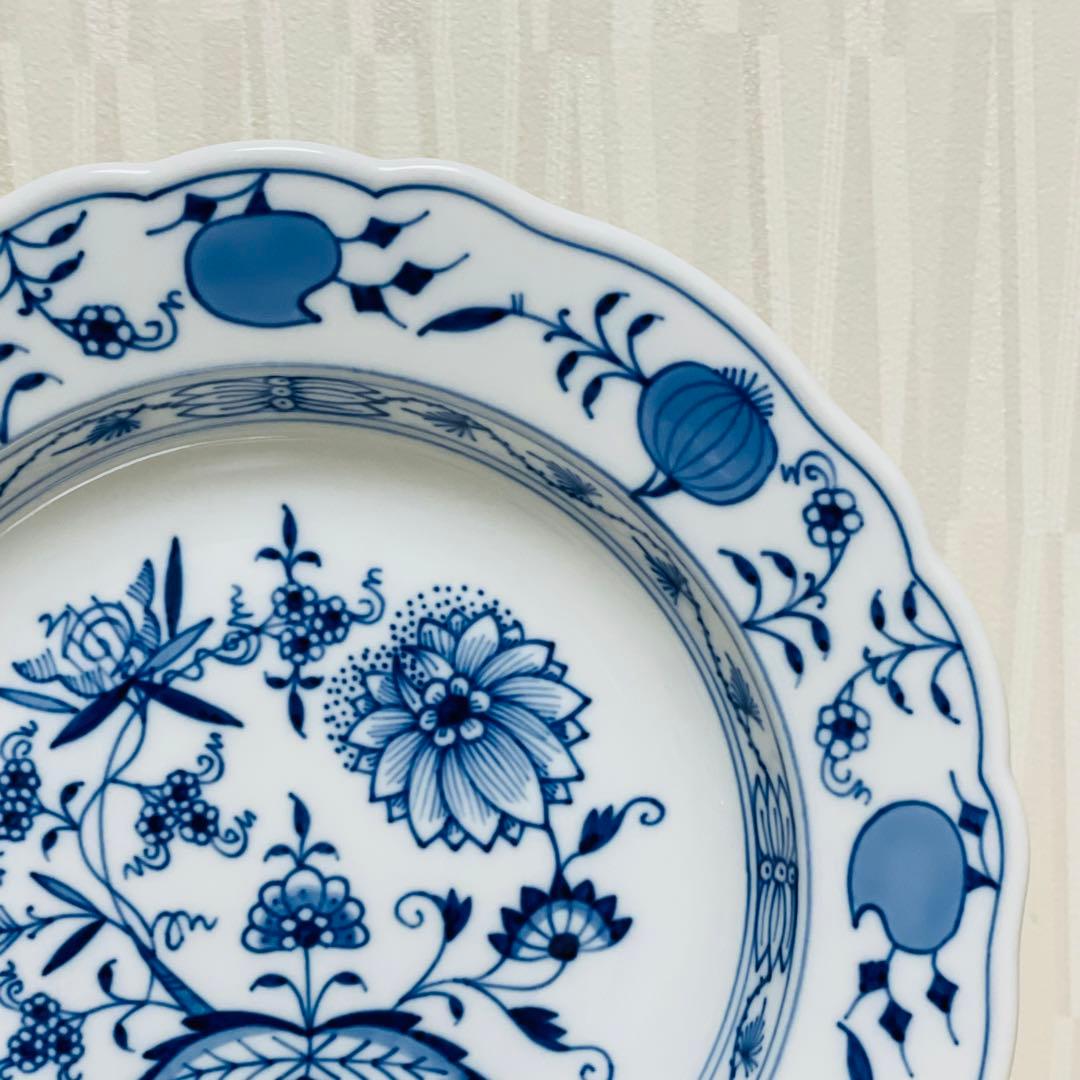 Meissen マイセン ブルーオニオン スーププレート 深皿 2枚セット