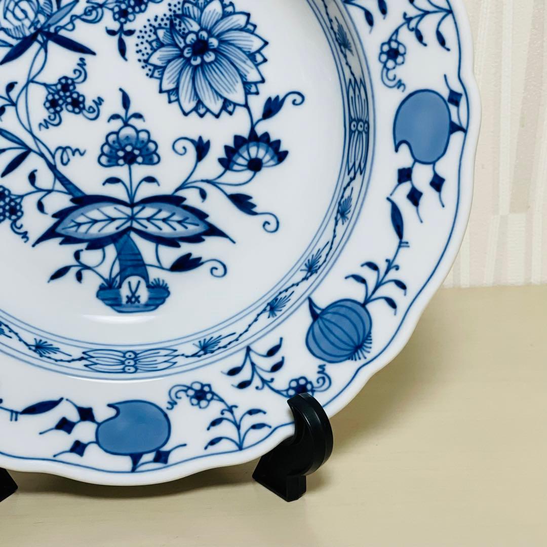 Meissen マイセン ブルーオニオン スーププレート 深皿 2枚セット