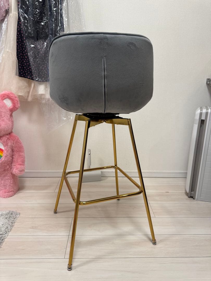 カウンターチェア　ゴールド脚　artleon