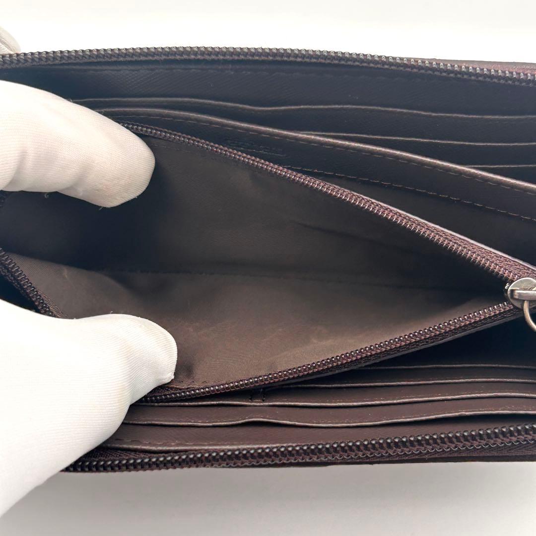 極美品✨ COACH コーチ 長財布 シグネチャー 迷彩柄 【希少性高い】