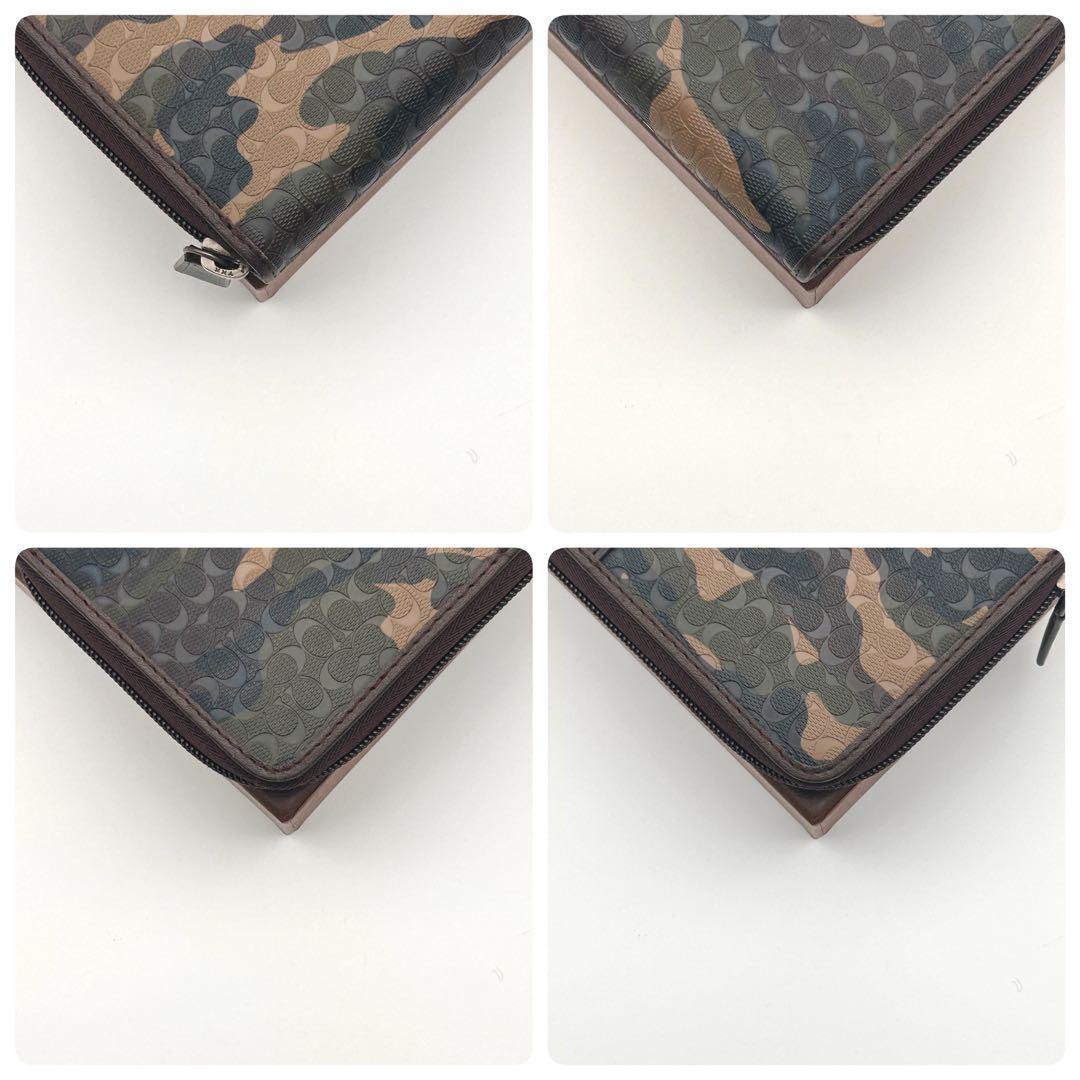 極美品✨ COACH コーチ 長財布 シグネチャー 迷彩柄 【希少性高い】