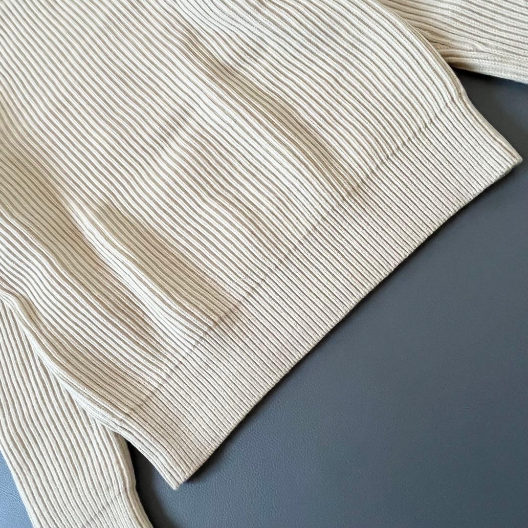 美品＊AURALEE　ウールカシミヤリブニット　オーラリー