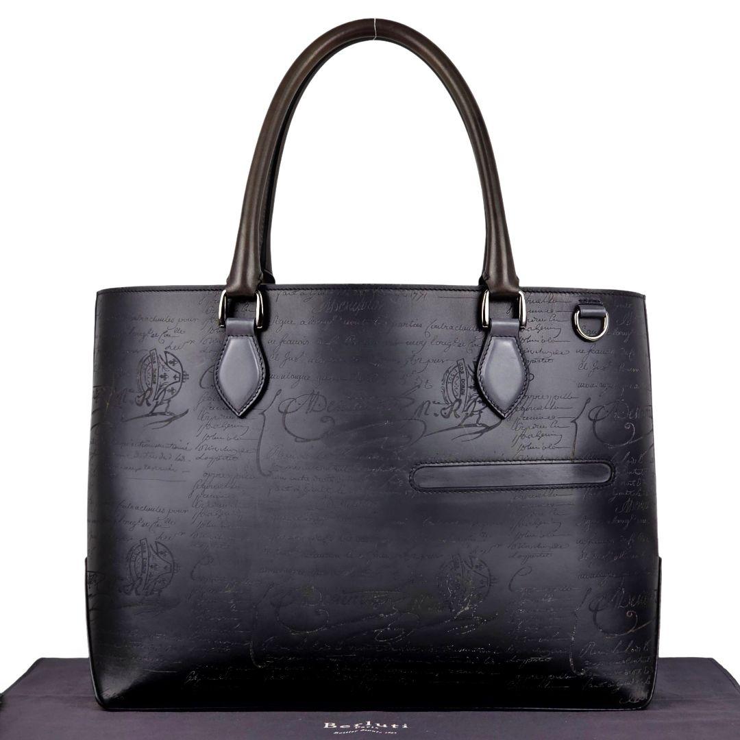 美品 ベルルッティ BERLUTI カリグラフィ トゥジュール トートバッグ