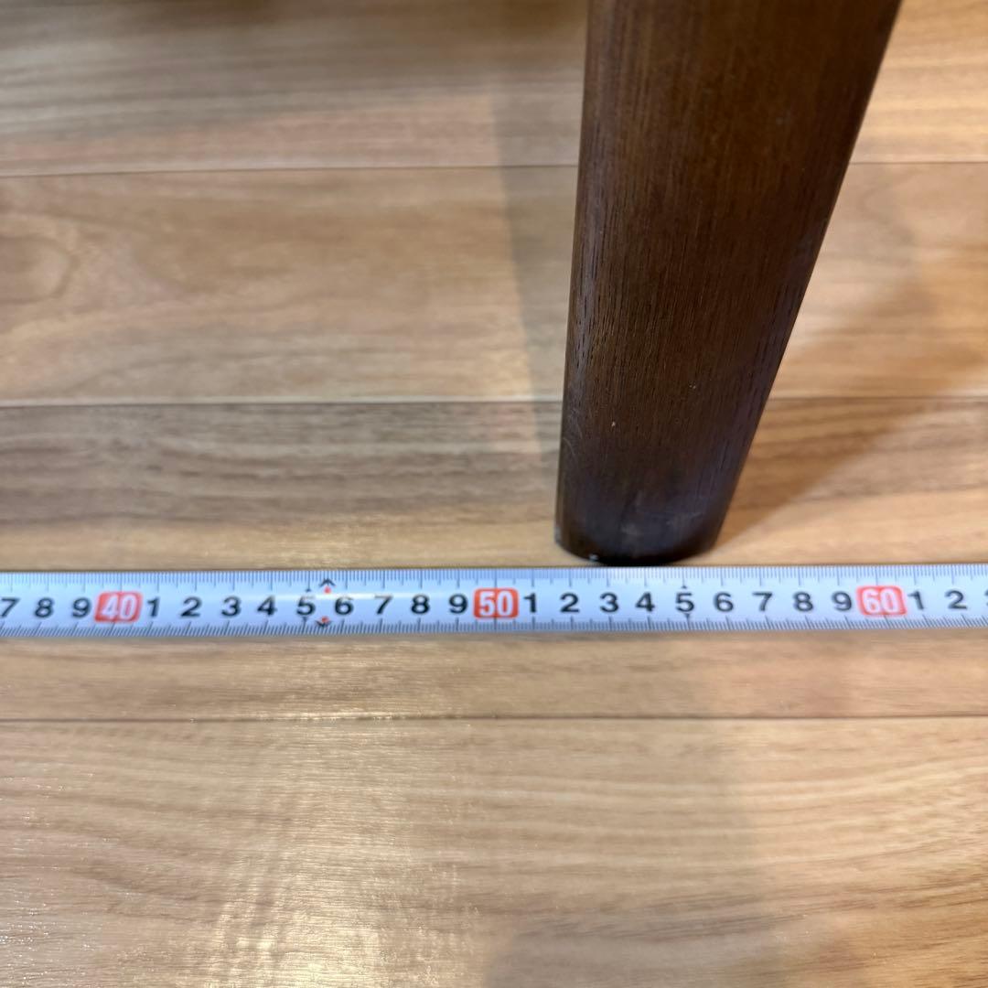 カリモク家具 ダイニングチェア 木製 レザー調座面 椅子　NO.1