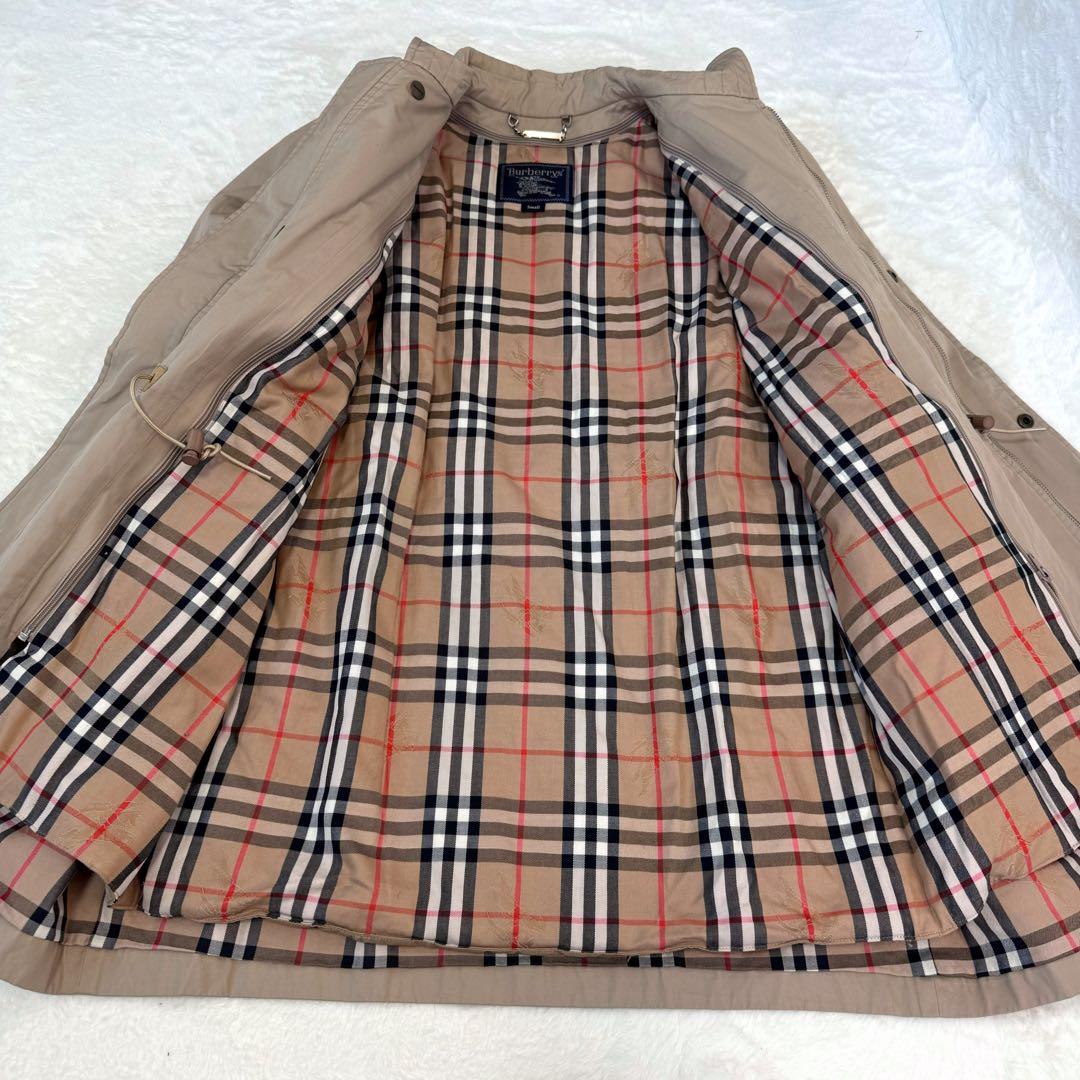 美品✨バーバリー　ステンカラーコート　ノバチェック　ライナー付き　ベージュ　S