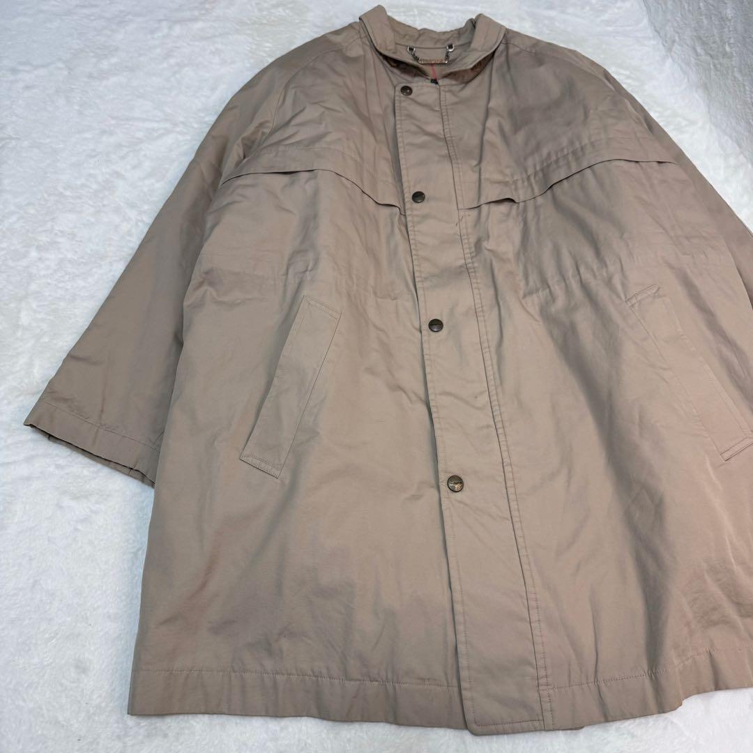 美品✨バーバリー　ステンカラーコート　ノバチェック　ライナー付き　ベージュ　S