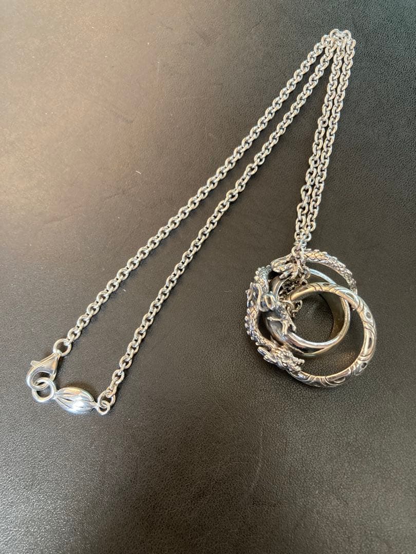 MARS ドラゴンリングペンダント ネックレス シルバー925 マーズ 龍