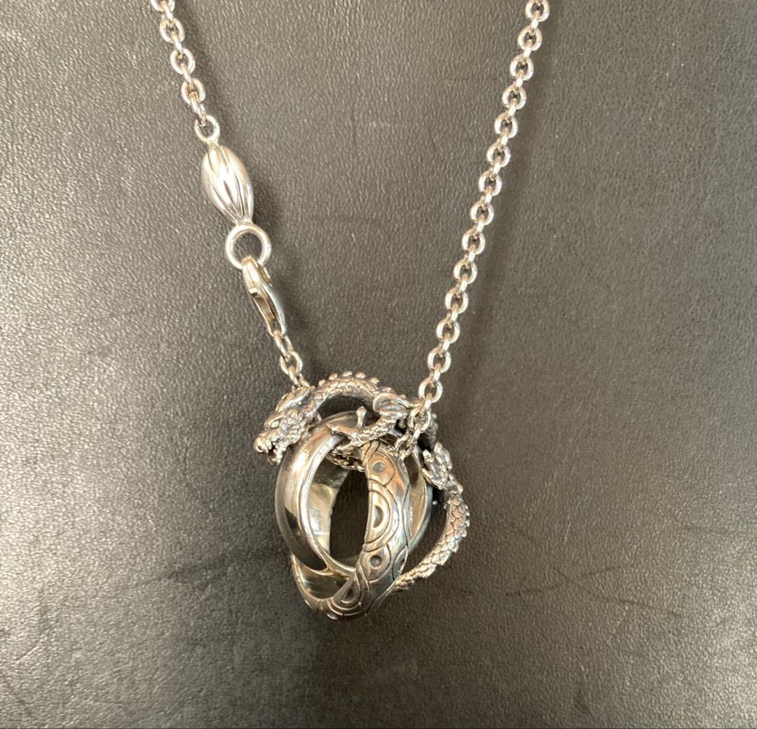 MARS ドラゴンリングペンダント ネックレス シルバー925 マーズ 龍