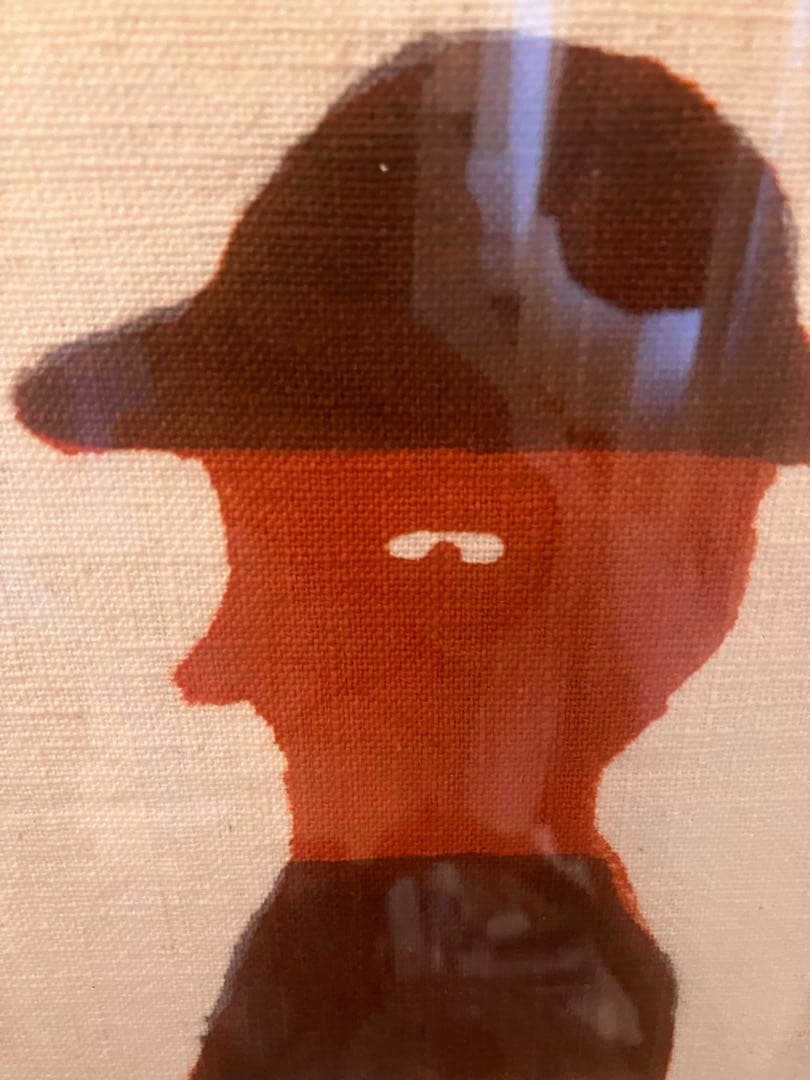 柚木沙弥郎 本染 染め布 型染絵 61×42 特大サイズ　民藝　民芸