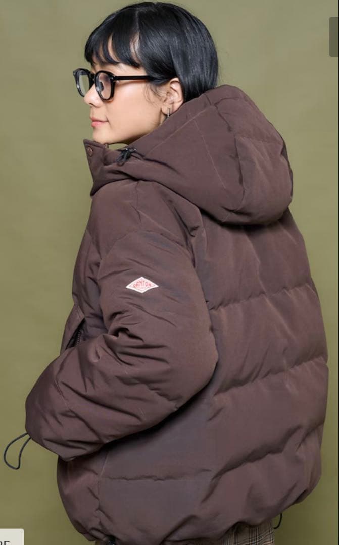 DANTONダントン新品未使用ダウンフードジャケット　ブラウン