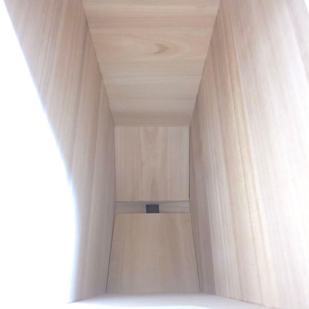 366【ほぼ未使用】竹本木箱店 米蔵 米びつ 桐製 ライスストッカー 30kg