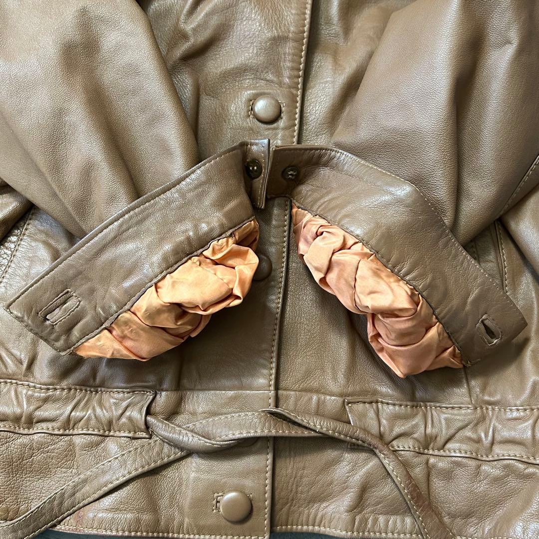 vintage 希少 CAVALLI 本革 レザー ジャケット コート ベルト