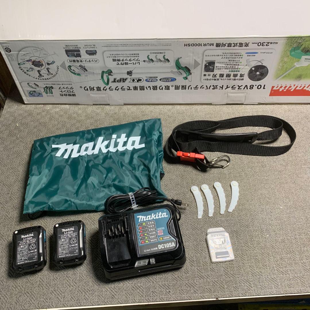 K019 makita マキタ 充電式草刈機 MUR100DSH 草刈り