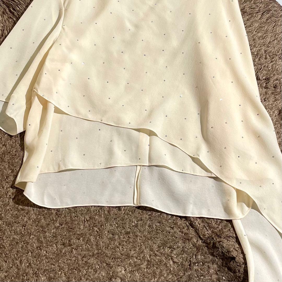 現行未使用級✨ セリーヌ CELINE アシンメトリーブラウス ラインストーン